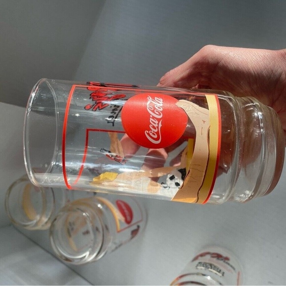 Coca-Cola Roxys Diner Grand Casino Biloxi Collectivle Glasses Set of 4 Vintage - Picture 7 of 7